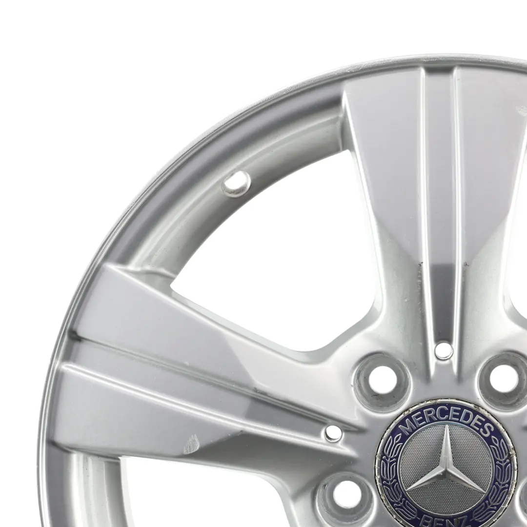 Mercedes W169 W245 Silver Alloy Wheel Rim 16" 6J ET:46 - SKU A1694012202-2 - Part number A1694012202