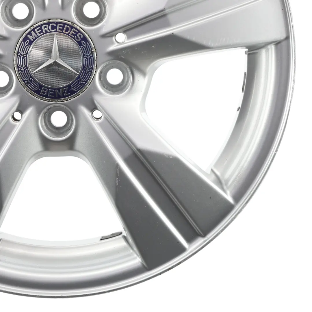 Mercedes W169 W245 Silver Alloy Wheel Rim 16" 6J ET:46 - SKU A1694012202-2 - Part number A1694012202