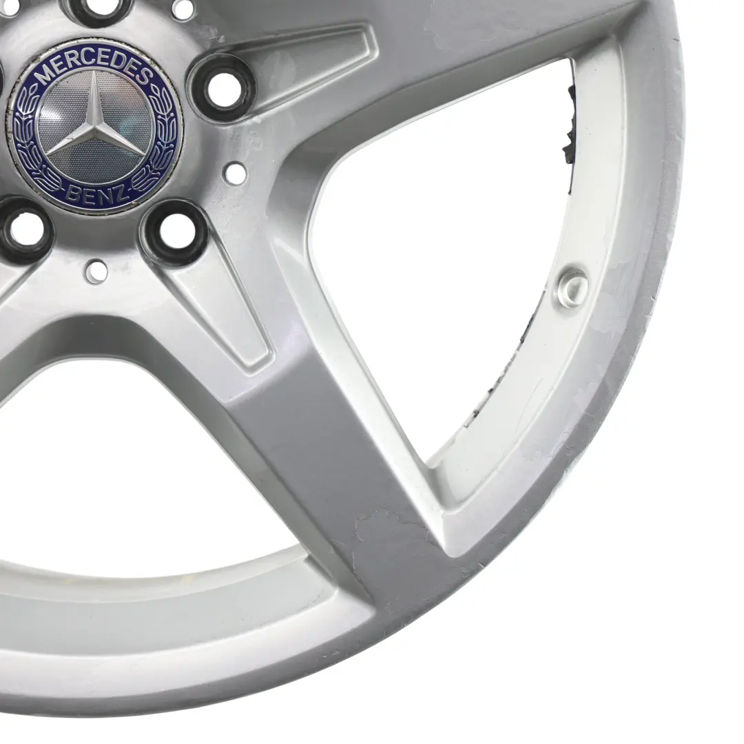 Mercedes R172 Jante arrière alliage argenté 18" ET:36 8,5J 5 Spoke - SKU A1724012702-1 - Numéro de pièce A1724012702