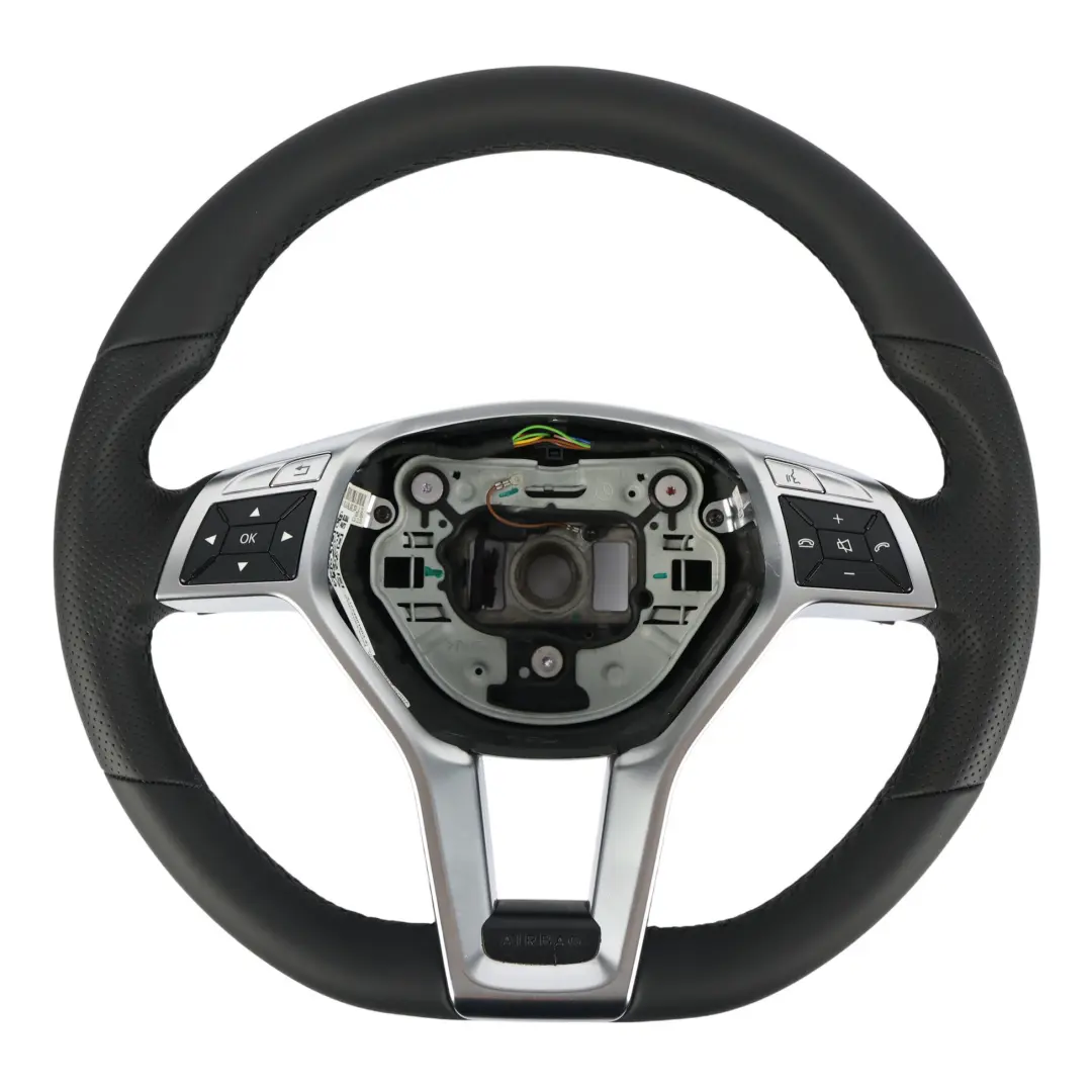 Mercedes W176 W204 C117 Steering Wheel NEW Leather Multifunction - SKU A1724601603-2 - Part number A1724601603