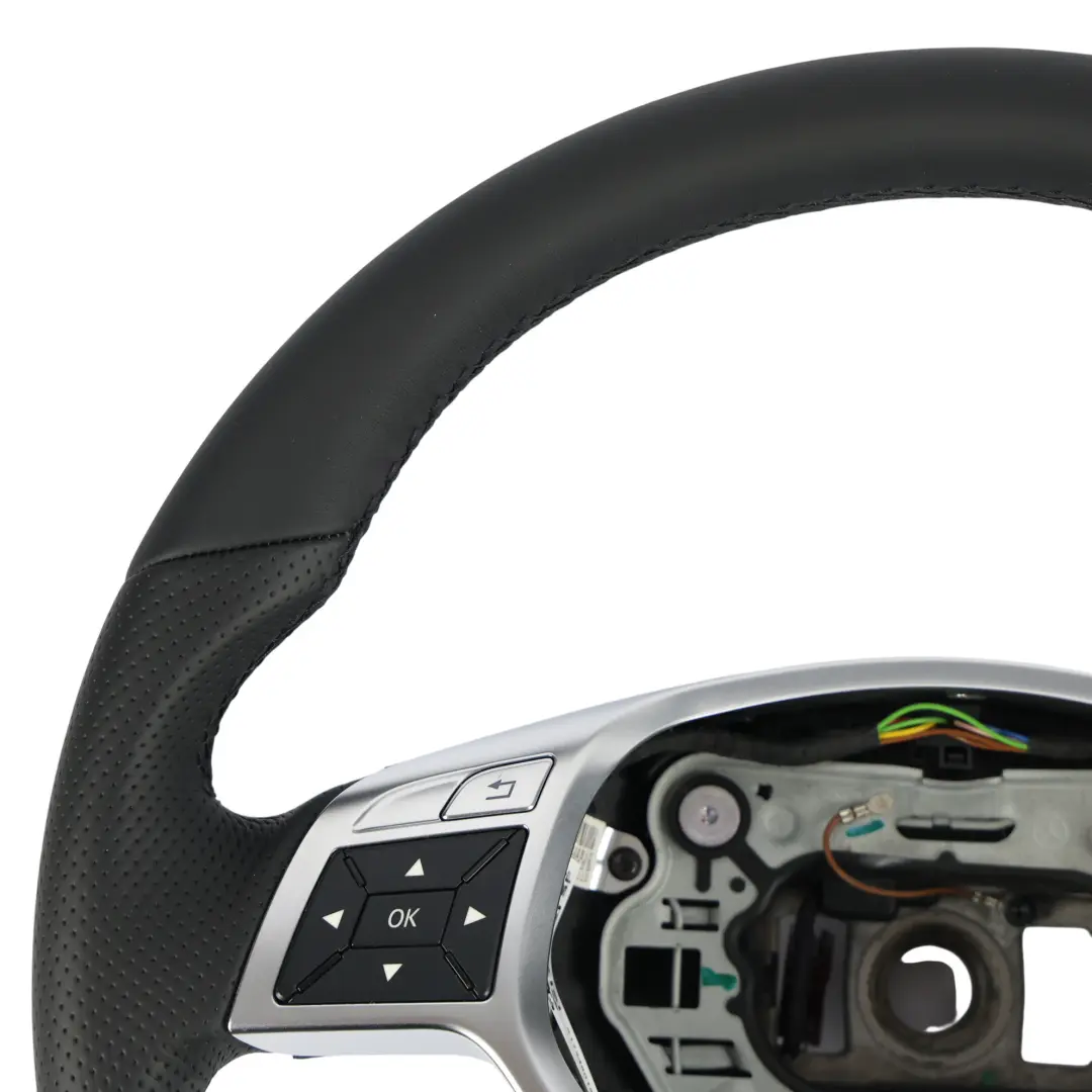 Mercedes W176 W204 C117 Steering Wheel NEW Leather Multifunction - SKU A1724601603-2 - Part number A1724601603