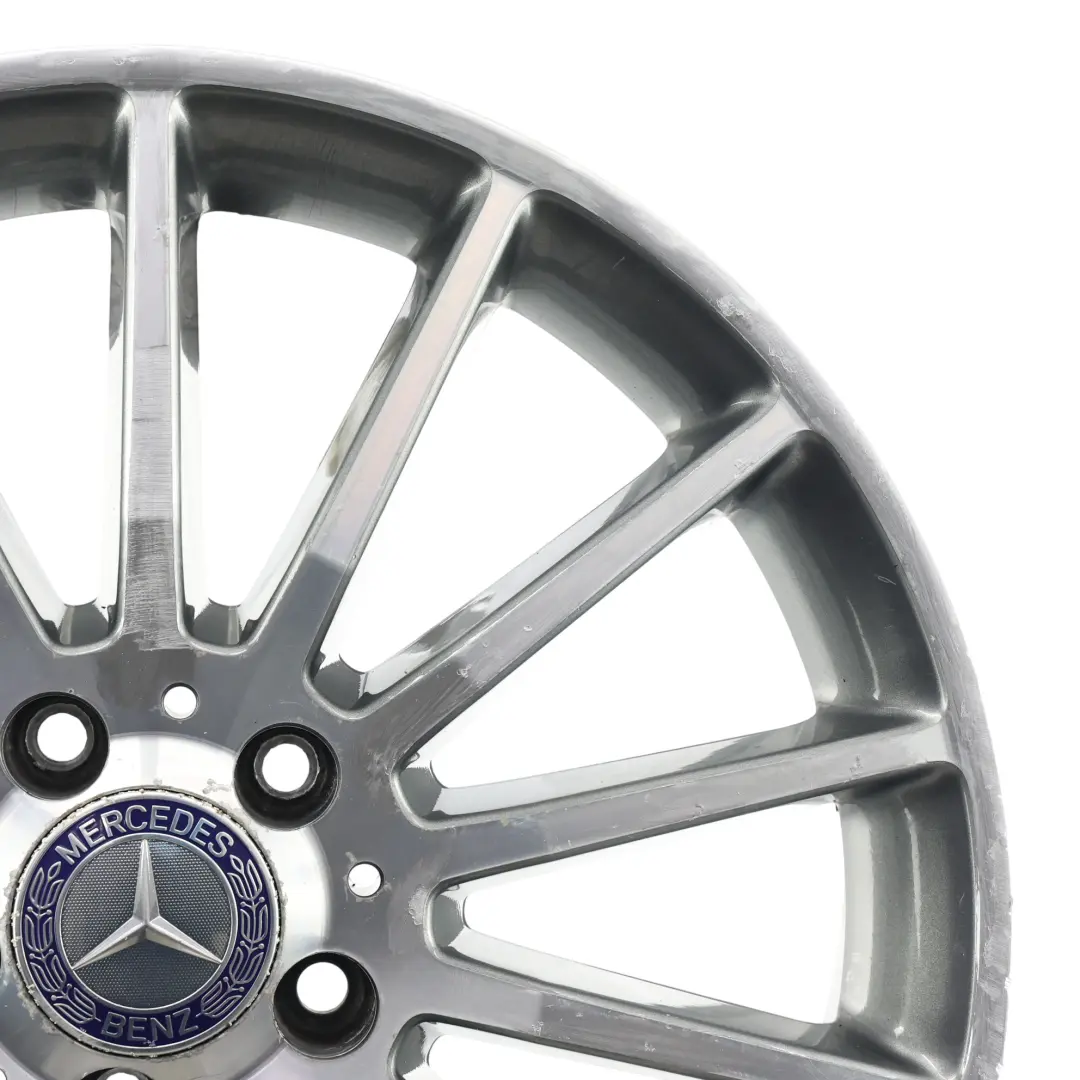 Alloy Rim 18" 14 Spoke ET:52 7.5J to Mercedes W176 AMG Wheel with Part number A1764010200 Mercedes W176 AMG Wheel Alloy Rim 18" 14 Spoke ET:52 7.5J - SKU A1764010200-3 - Part number A1764010200