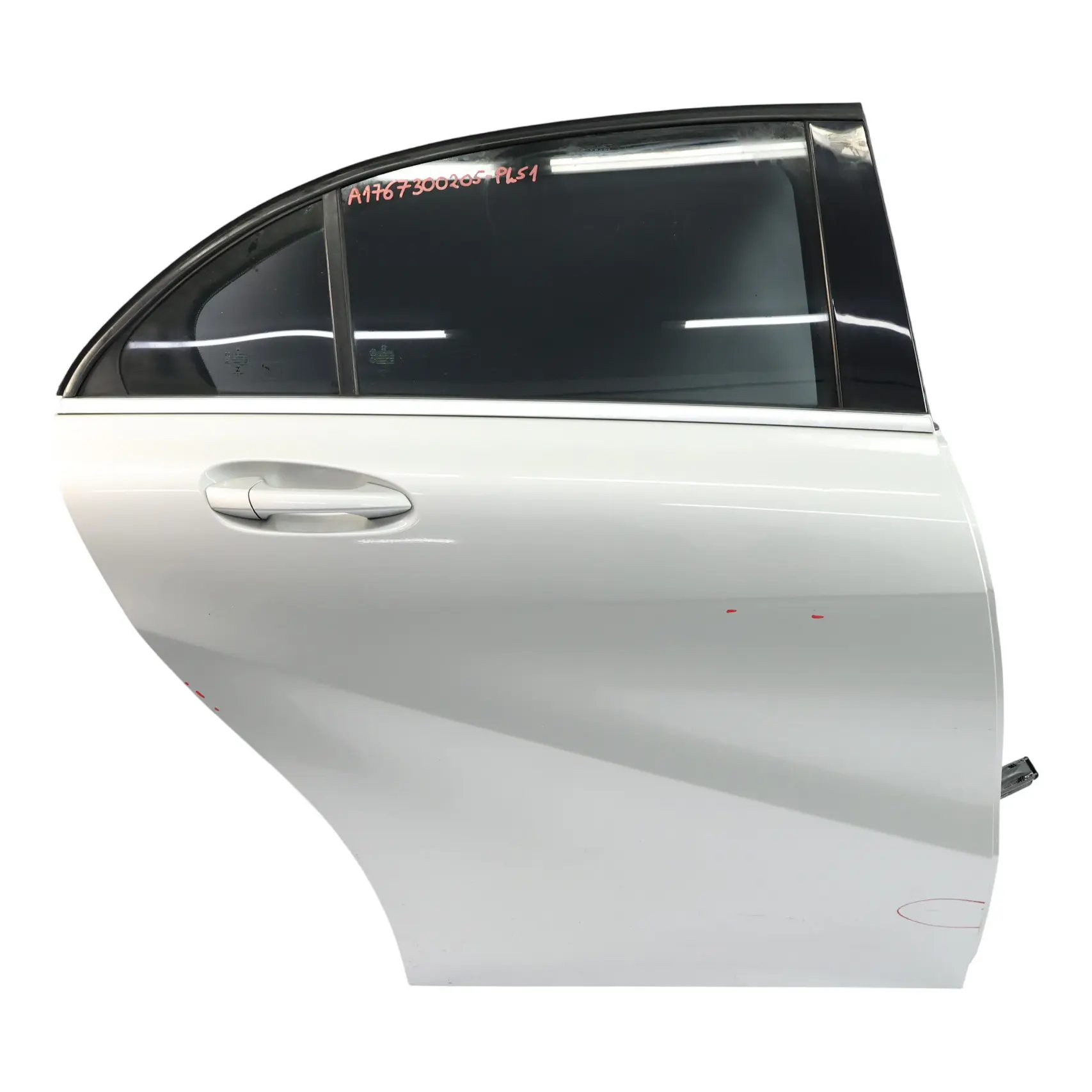 Mercedes W176 Puerta Trasera Derecha Polar Silver Metallic - 761