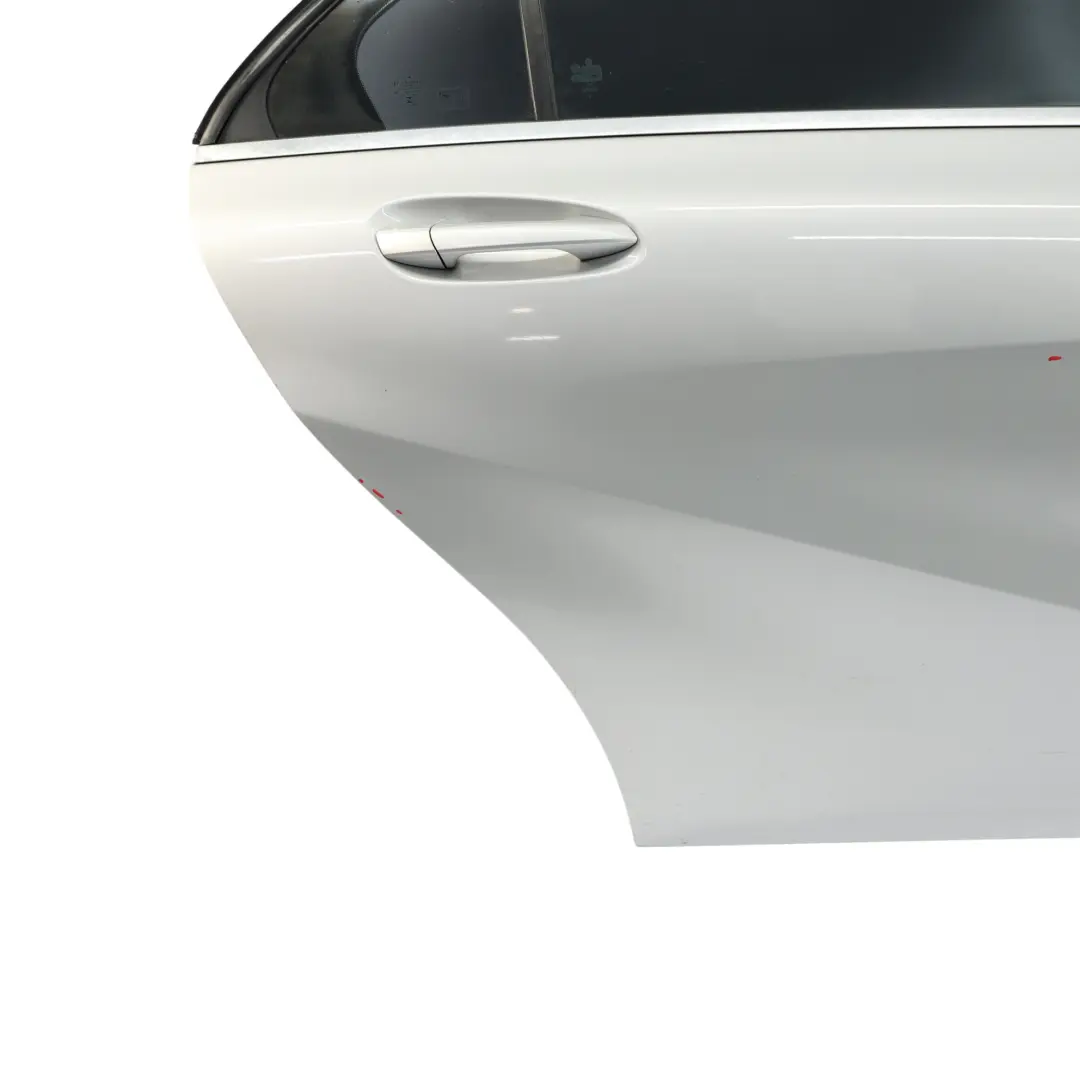 Door Rear Right O/S A-Class Polar Silver Metallic - 761 to Mercedes W176 with Part number A1767300205 Mercedes W176 Door Rear Right O/S A-Class Polar Silver Metallic - 761 - SKU A1767300205-PLS1 - Part number A1767300205