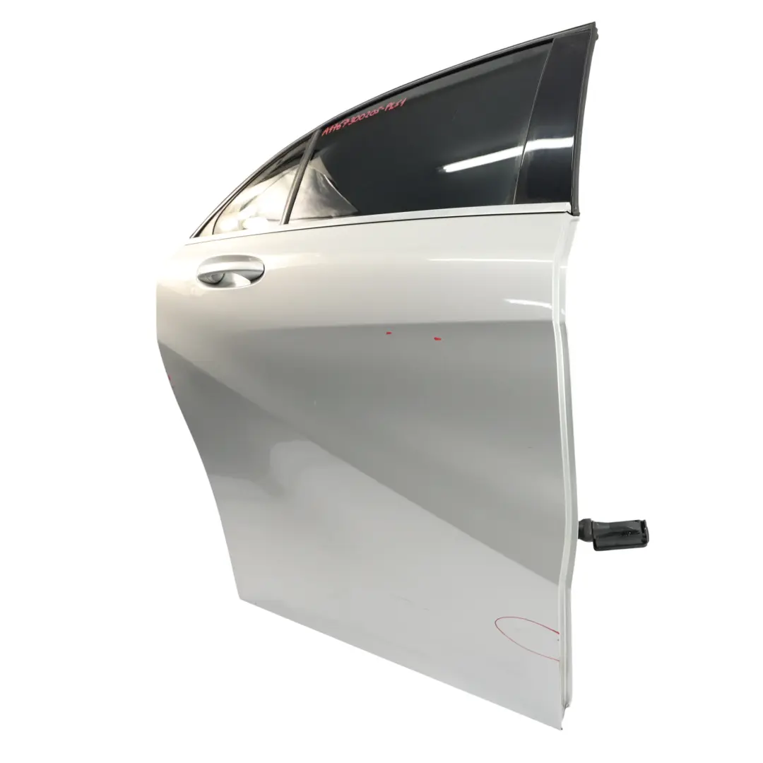 Door Rear Right O/S A-Class Polar Silver Metallic - 761 to Mercedes W176 with Part number A1767300205 Mercedes W176 Door Rear Right O/S A-Class Polar Silver Metallic - 761 - SKU A1767300205-PLS1 - Part number A1767300205