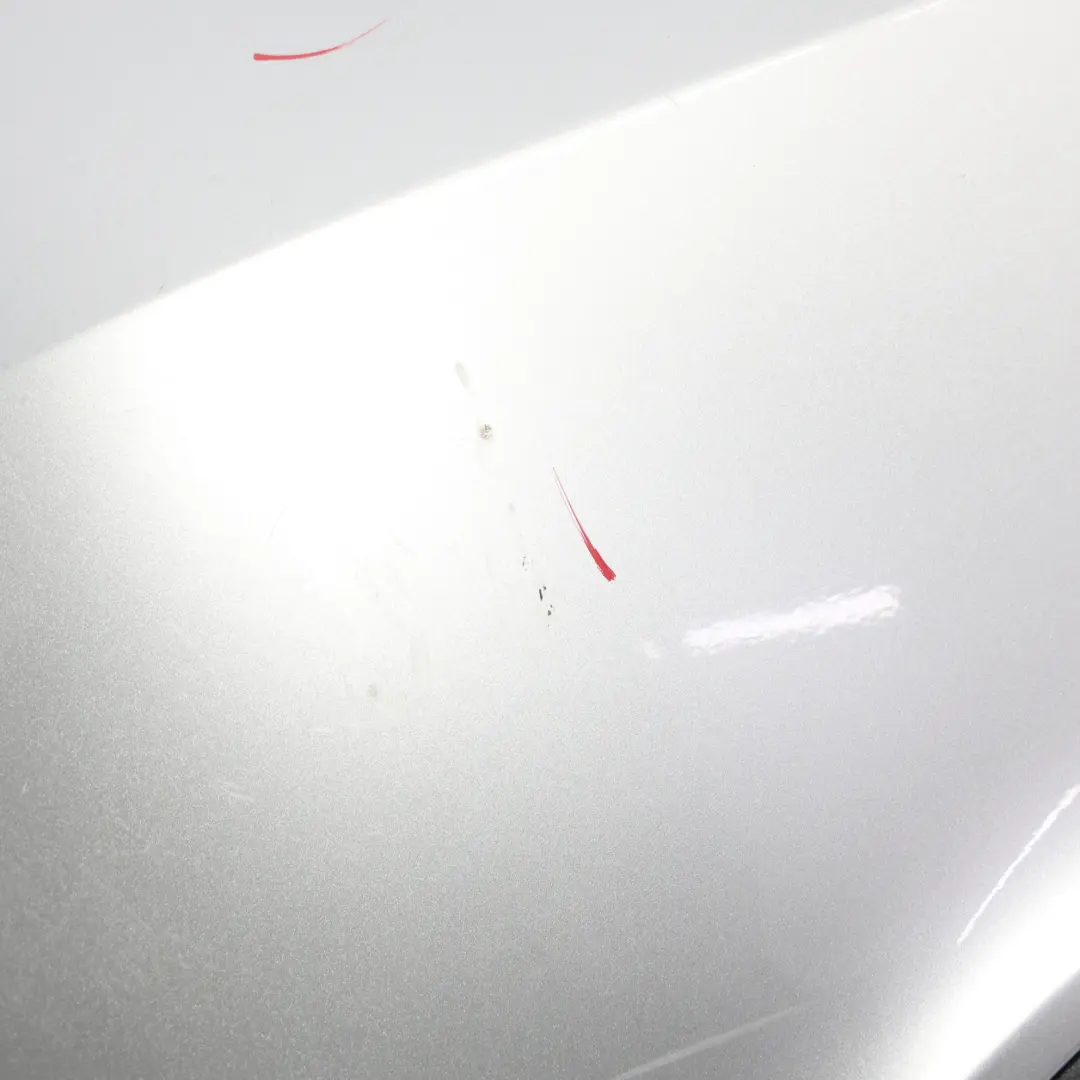 Bumper Rear Trim Panel Cover Polar Silver Metallic - 761 to Mercedes W176 with Part number A1768800440 Mercedes W176 Bumper Rear Trim Panel Cover Polar Silver Metallic - 761 - SKU A1768800440-PLS - Part number A1768800440