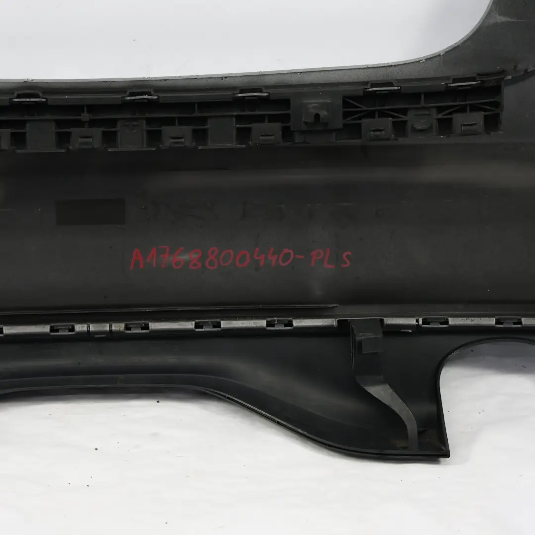 Mercedes W176 Bumper Rear Trim Panel Cover Polar Silver Metallic - 761 - SKU A1768800440-PLS - Part number A1768800440