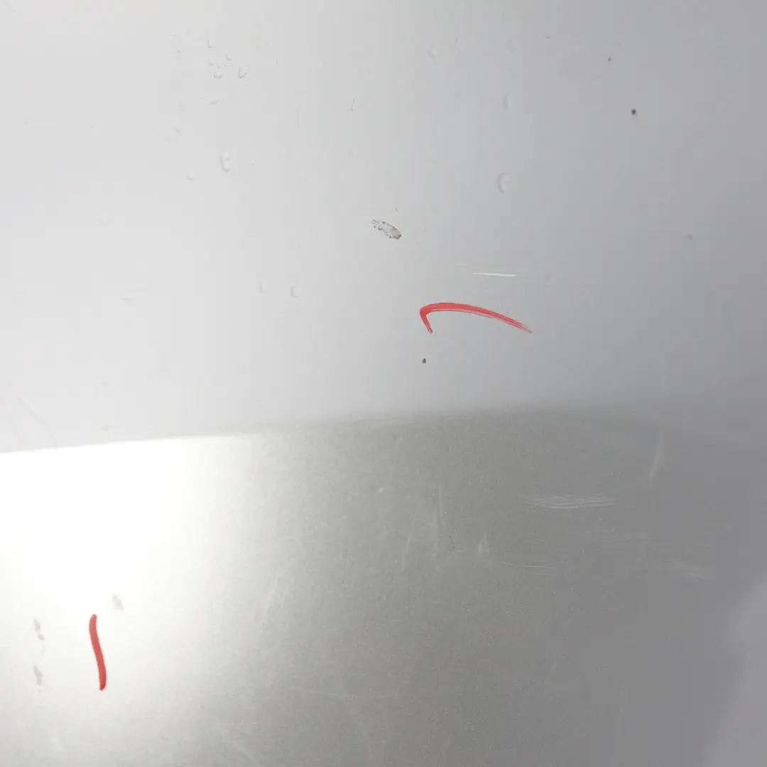 Bumper Rear Trim Panel Cover Polar Silver Metallic - 761 to Mercedes W176 with Part number A1768800440 Mercedes W176 Bumper Rear Trim Panel Cover Polar Silver Metallic - 761 - SKU A1768800440-PLS - Part number A1768800440