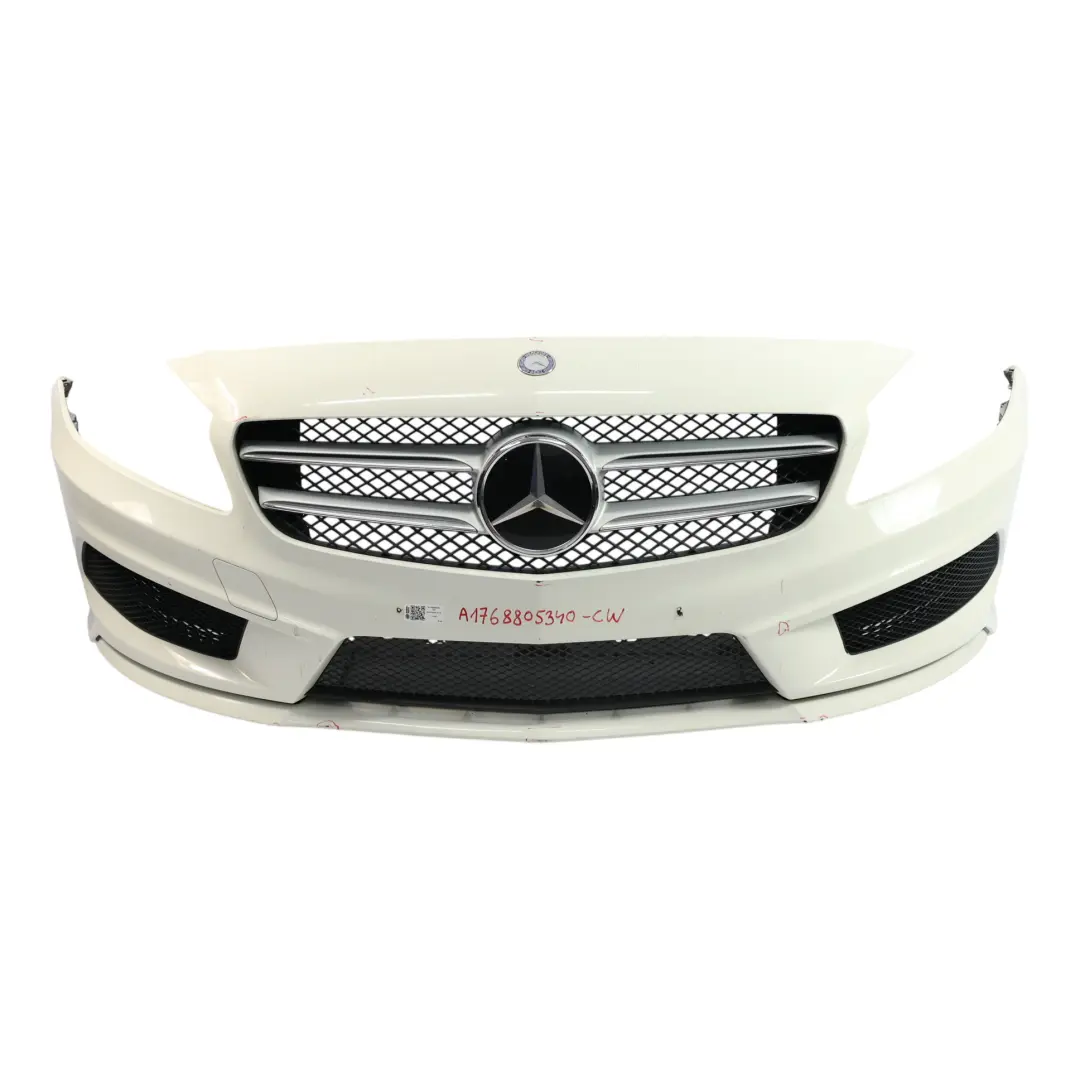 Zderzak Przedni AMG Calcite White Biały - 650 do Mercedes W176 o numerze A1768805340 Mercedes W176 Zderzak Przedni AMG Calcite White Biały - 650 - SKU A1768805340-CW - Numer Części A1768805340