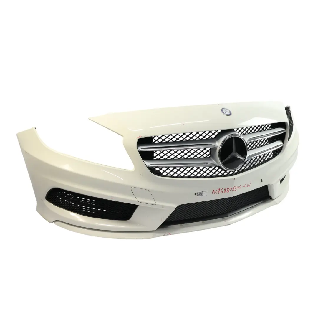 Mercedes W176 Zderzak Przedni AMG Calcite White Biały - 650 - SKU A1768805340-CW - Numer Części A1768805340
