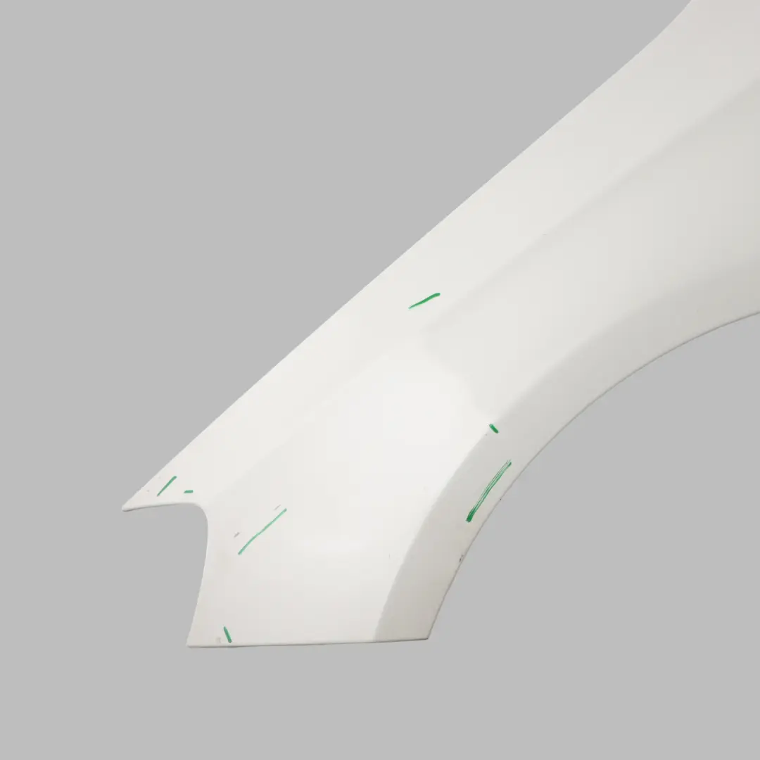 Wing Fender Side Panel Front Left N/S Cover Calcite White - 650 to Mercedes W176 with Part number A1768810101 Mercedes W176 Wing Fender Side Panel Front Left N/S Cover Calcite White - 650 - SKU A1768810101-CW - Part number A1768810101