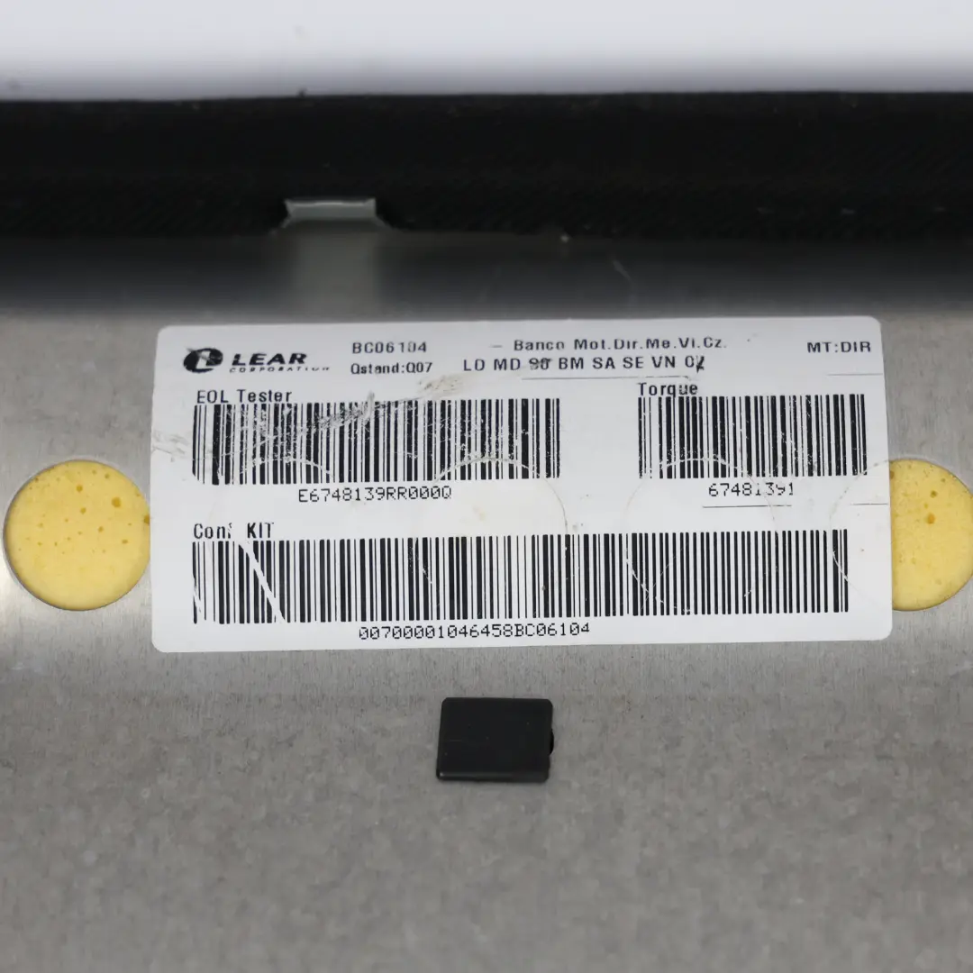 Mercedes CL203 Housse De Base De Siège Avant Gauche/Droite Grise En Similicuir - SKU A2039104792-3 - Numéro de pièce A2039104792