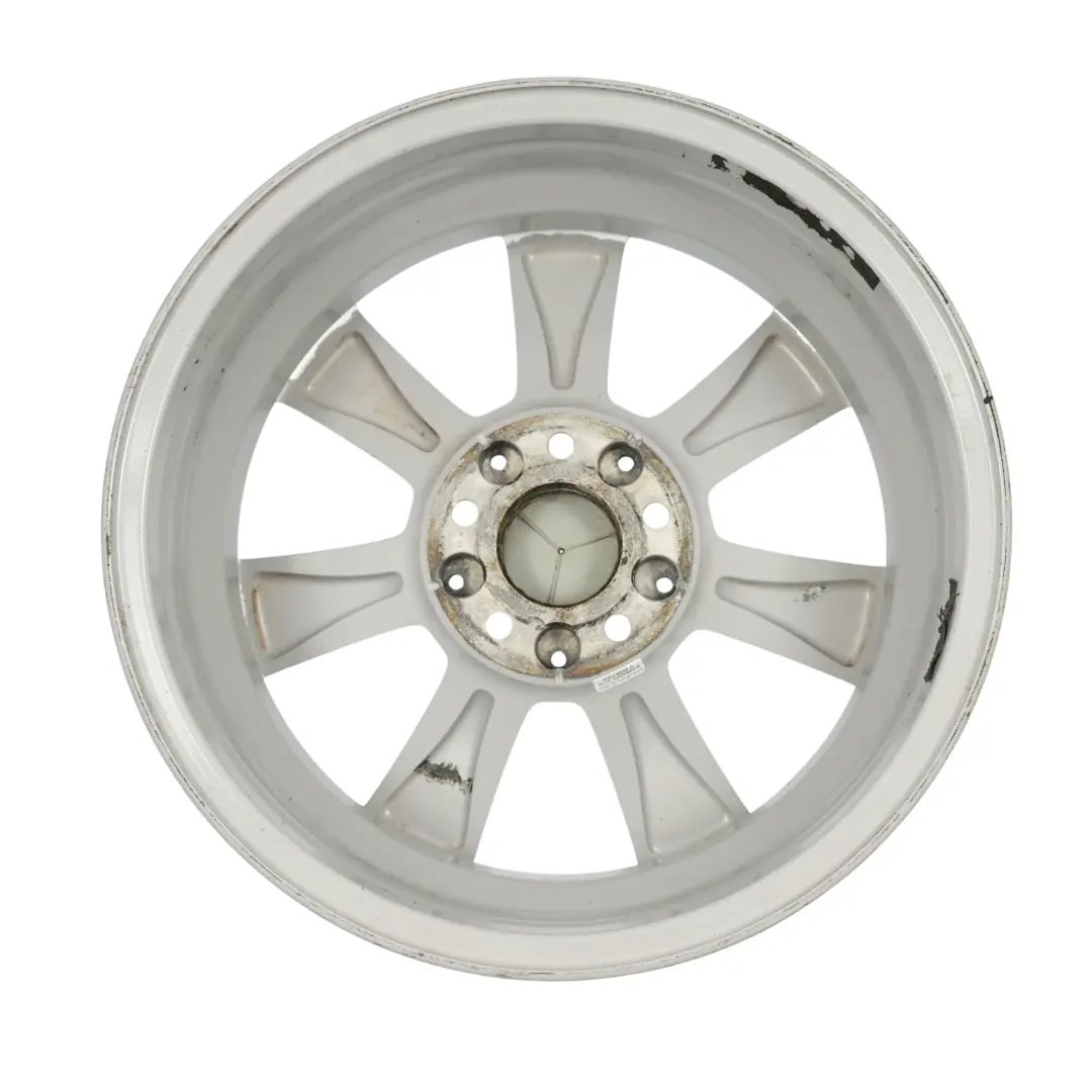  Llanta de aleación plateada Mercedes W204 de 7 radios 16" 6J ET:39 - SKU A2044011002-1 - Número de pieza A2044011002