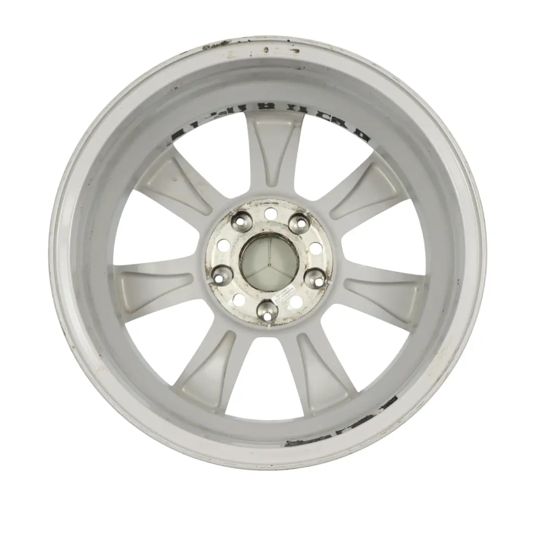 Mercedes W204 Jante alliage argentée 7 branches 16" 6J ET:39 - SKU A2044011002-2 - Numéro de pièce A2044011002