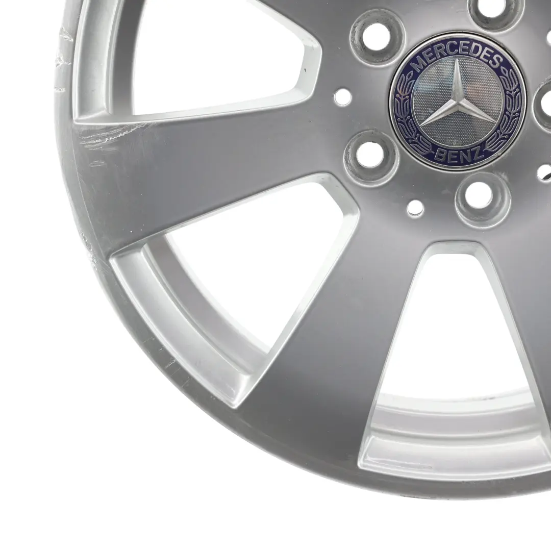 Alloy Wheel Rim 7 Spoke 16" 6J ET:39 to Mercedes W204 Silver with Part number A2044011002 Mercedes W204 Silver Alloy Wheel Rim 7 Spoke 16" 6J ET:39 - SKU A2044011002-3 - Part number A2044011002