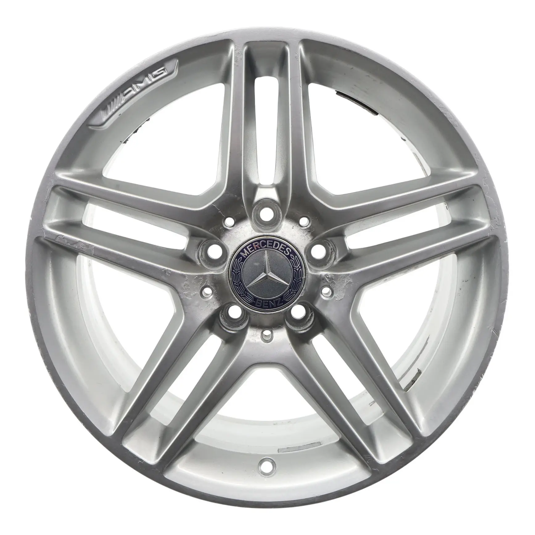 Mercedes W204 AMG Rear Silver Alloy Wheel Rim 17" 8.5J ET:58 A2044019702