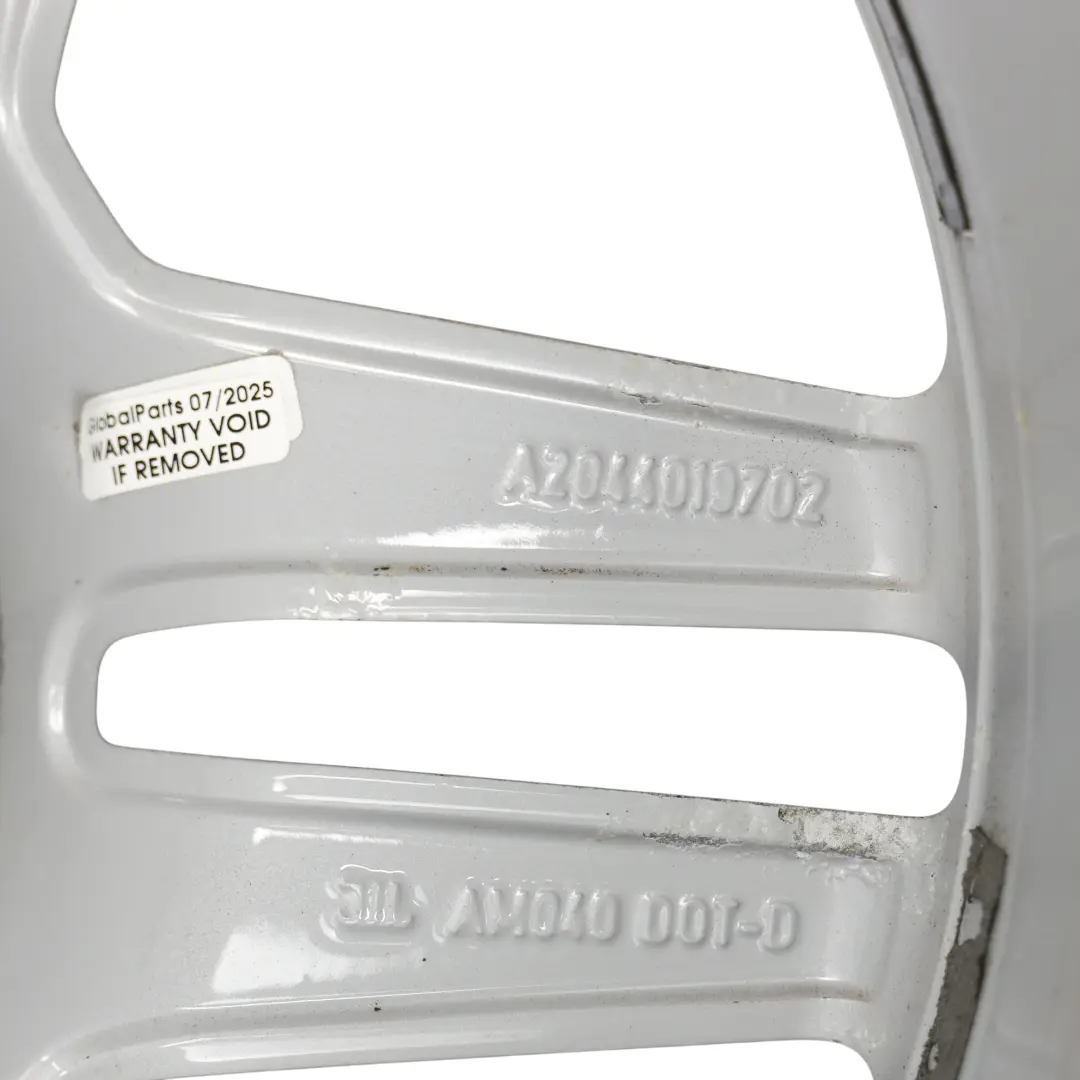 Mercedes W204 AMG Tylna Srebrna Felga Aluminiowa 17" 8.5J ET:58 - SKU A2044019702-1 - Numer Części A2044019702