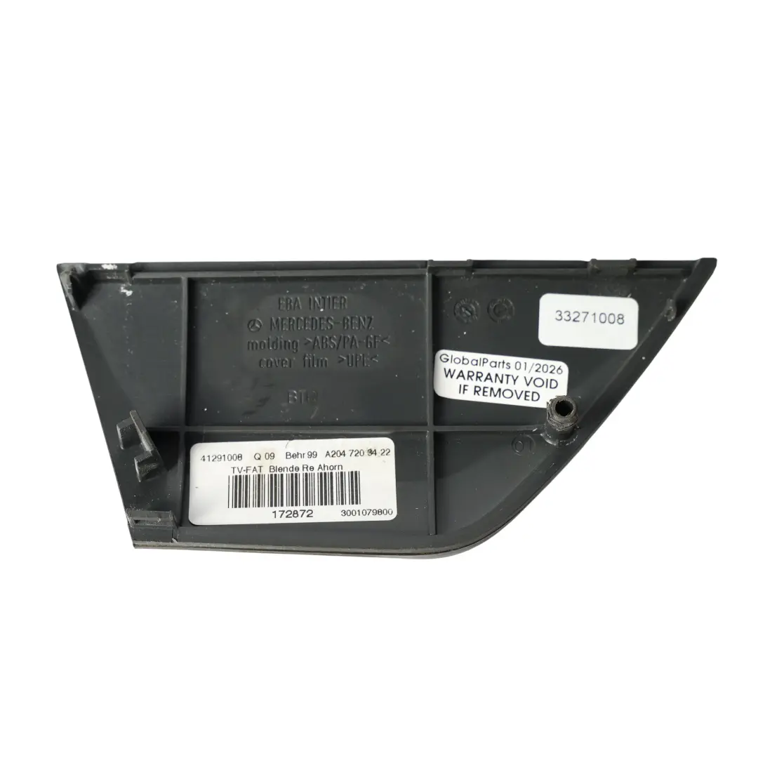 Mercedes W204 Intérieur Poignée De Porte Couvercle Avant Gauche Bois - SKU A2047203422 - Numéro de pièce A2047203422