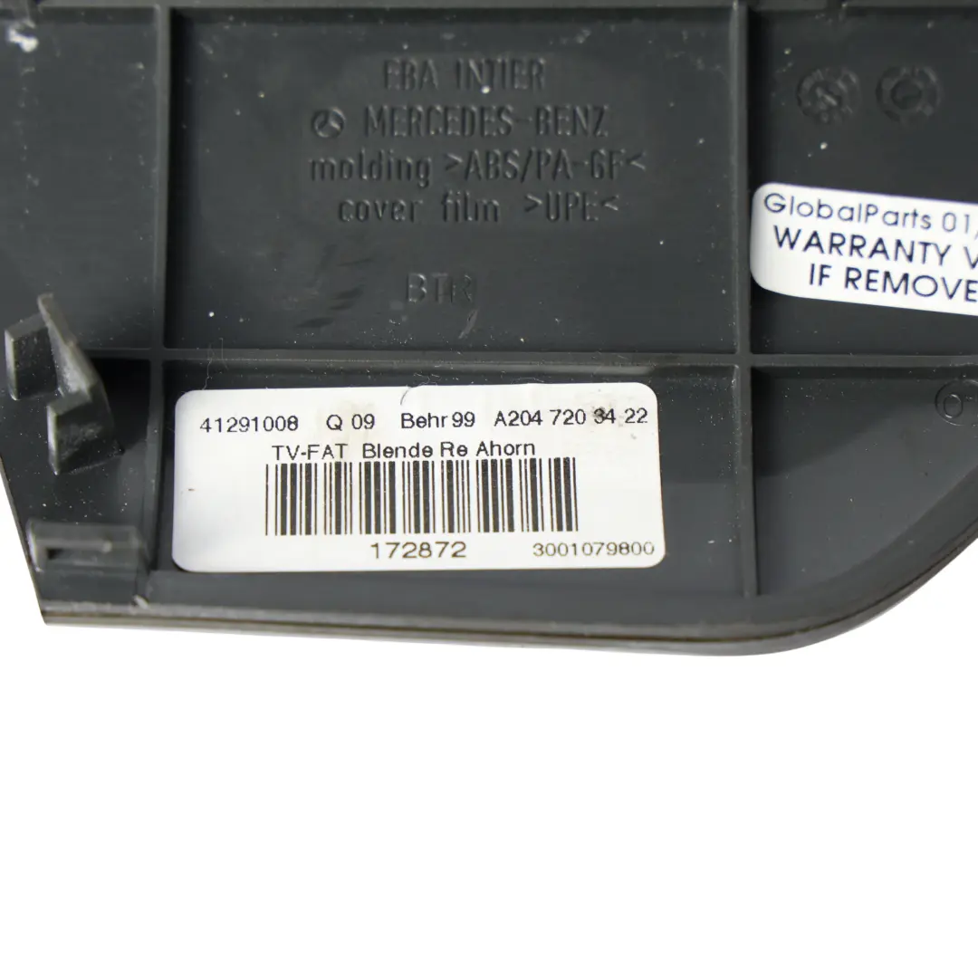 Intérieur Poignée De Porte Couvercle Avant Gauche Bois pour Mercedes W204 à propos du numéro de pièce A2047203422 Mercedes W204 Intérieur Poignée De Porte Couvercle Avant Gauche Bois - SKU A2047203422 - Numéro de pièce A2047203422