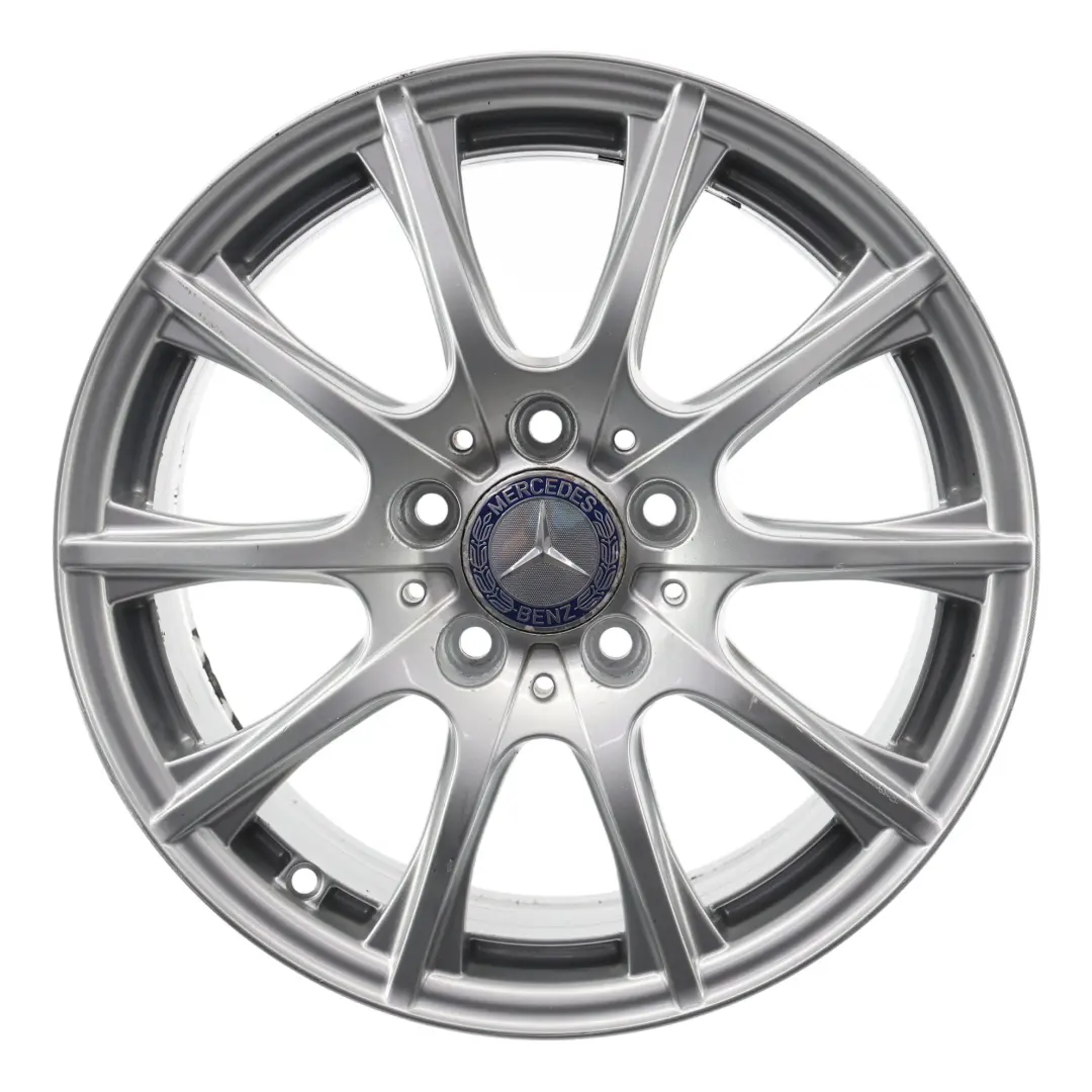 Mercedes W205 Cerchio in lega argento 16'' 6,5J ET:38 10 razze - SKU A2054012400-1 - Numero di parte A2054012400