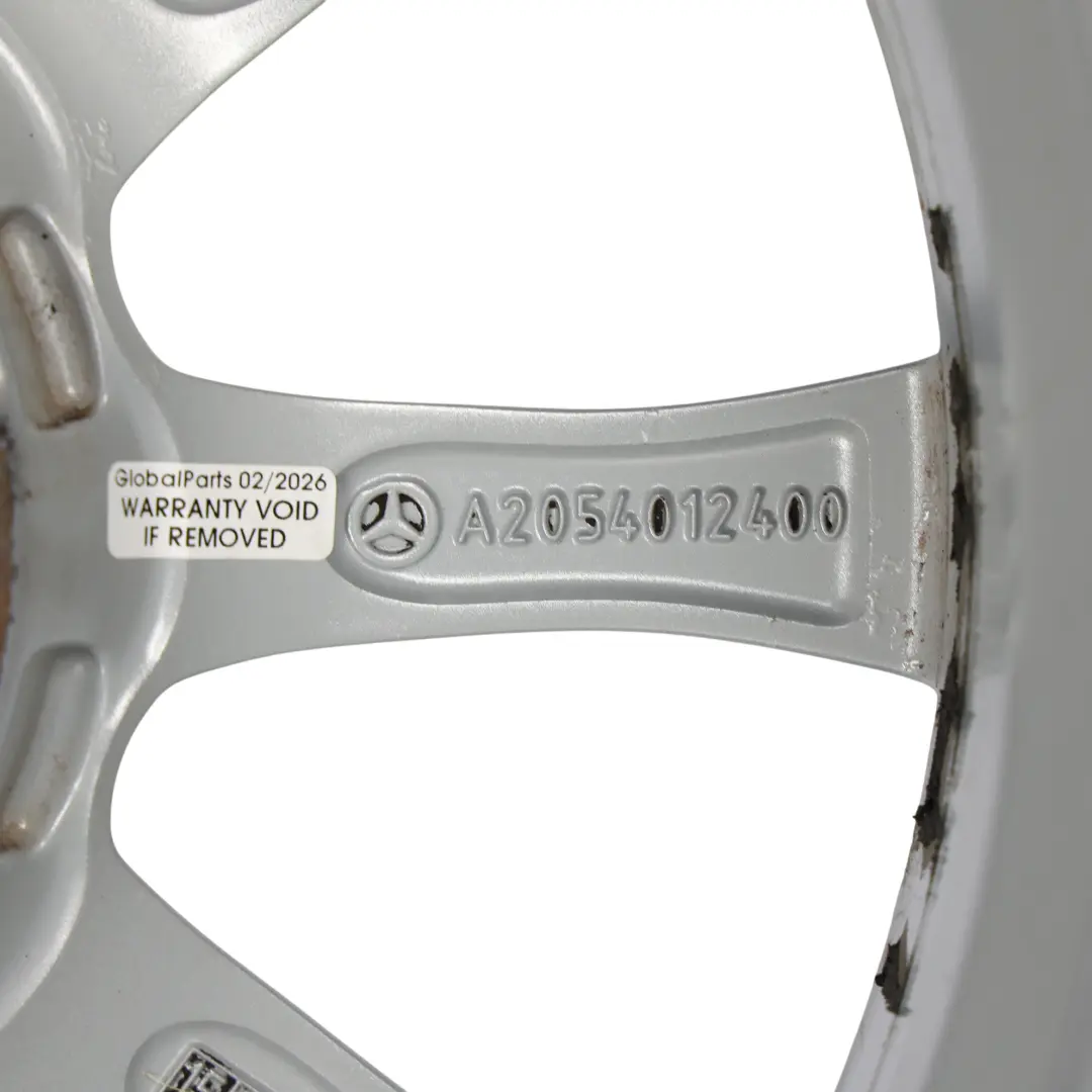  Llanta de aleación plateada Mercedes W205 16'' 6,5J ET:38 10 radios - SKU A2054012400-1 - Número de pieza A2054012400