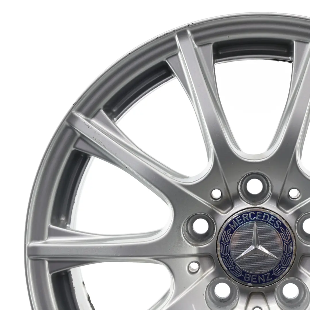 Srebrna Felga Aluminiowa 16'' 6,5J ET:38 10 do Mercedes W205 o numerze A2054012400 Mercedes W205 Srebrna Felga Aluminiowa 16'' 6,5J ET:38 10 - SKU A2054012400-1 - Numer Części A2054012400