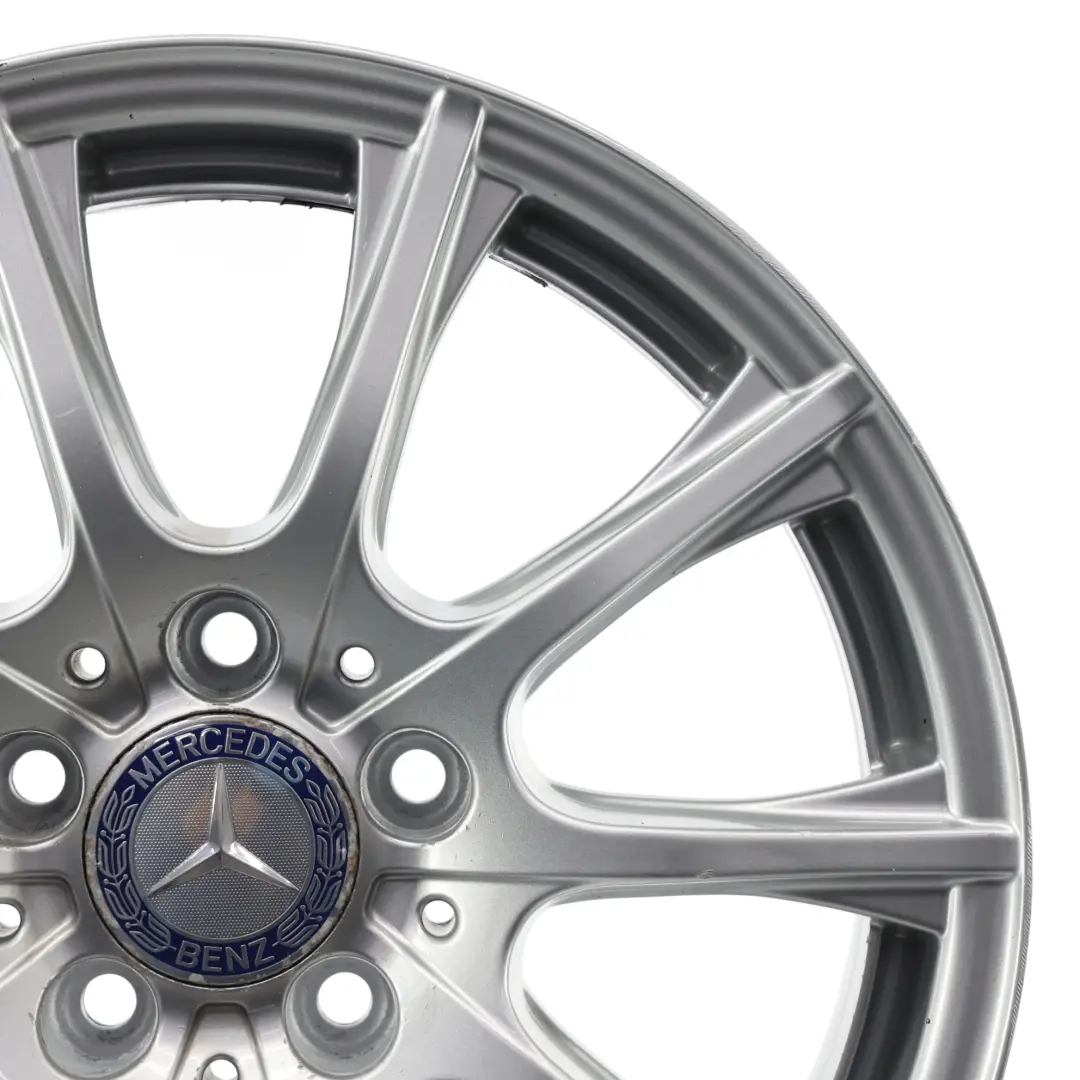 Mercedes W205 Cerchio in lega argento 16'' 6,5J ET:38 10 razze - SKU A2054012400-1 - Numero di parte A2054012400