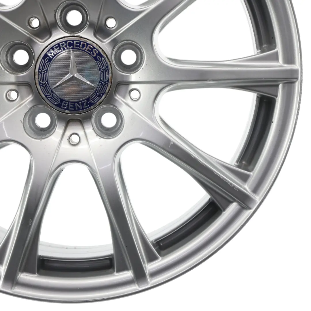 Mercedes W205 Cerchio in lega argento 16'' 6,5J ET:38 10 razze - SKU A2054012400-1 - Numero di parte A2054012400