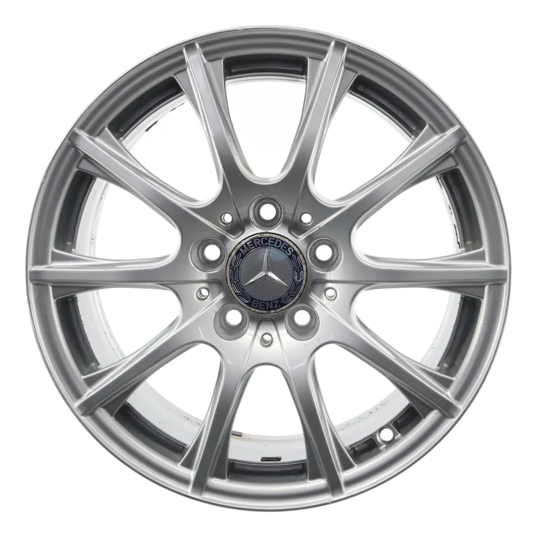 Cerchio In Lega Argento 16'' 6,5J ET:38 10 Razze per Mercedes W205 con numero di parte A2054012400 Mercedes W205 Cerchio In Lega Argento 16'' 6,5J ET:38 10 Razze - SKU A2054012400-2 - Numero di parte A2054012400