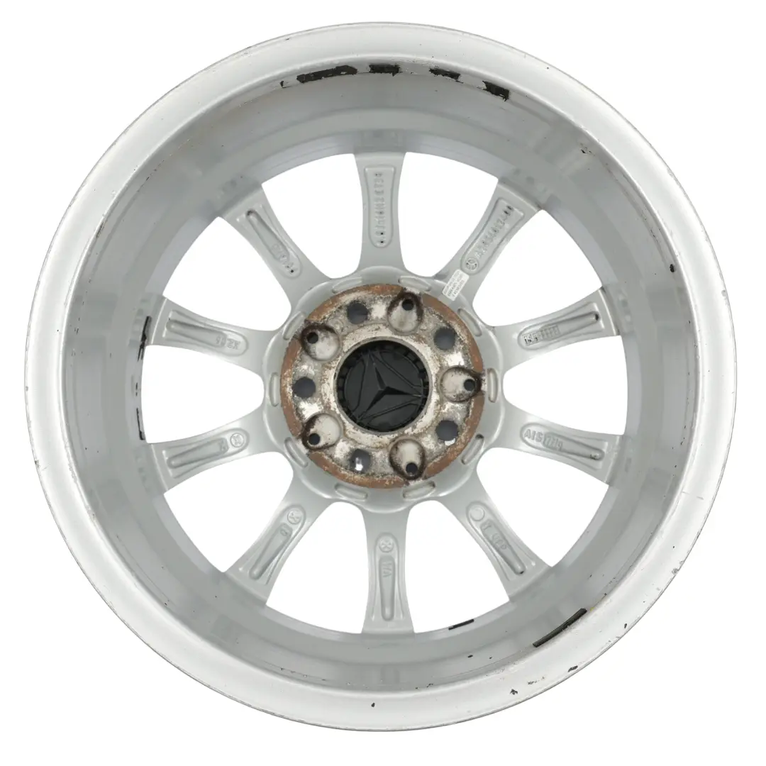 Llanta De Aleación Plateada 16'' 6,5J ET:38 10 Radios para Mercedes W205 con número de pieza A2054012400 Mercedes W205 Llanta De Aleación Plateada 16'' 6,5J ET:38 10 Radios - SKU A2054012400-2 - Número de pieza A2054012400
