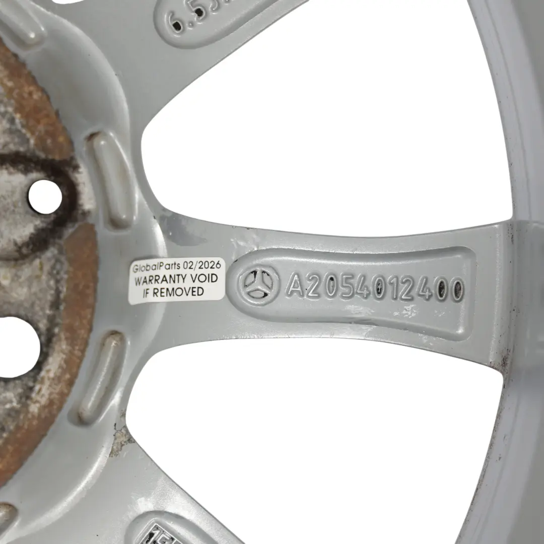 Mercedes W205 Jante En Alliage Argenté 16'' 6,5J ET:38 10 Spoke - SKU A2054012400-2 - Numéro de pièce A2054012400