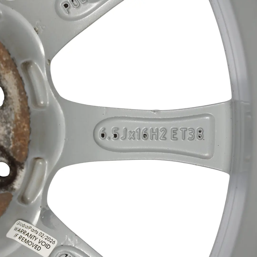 Rim Alloy Silver 16'' 6,5J ET:38 10 Spoke to Mercedes W205 Wheel with Part number A2054012400 Mercedes W205 Wheel Rim Alloy Silver 16'' 6,5J ET:38 10 Spoke - SKU A2054012400-2 - Part number A2054012400