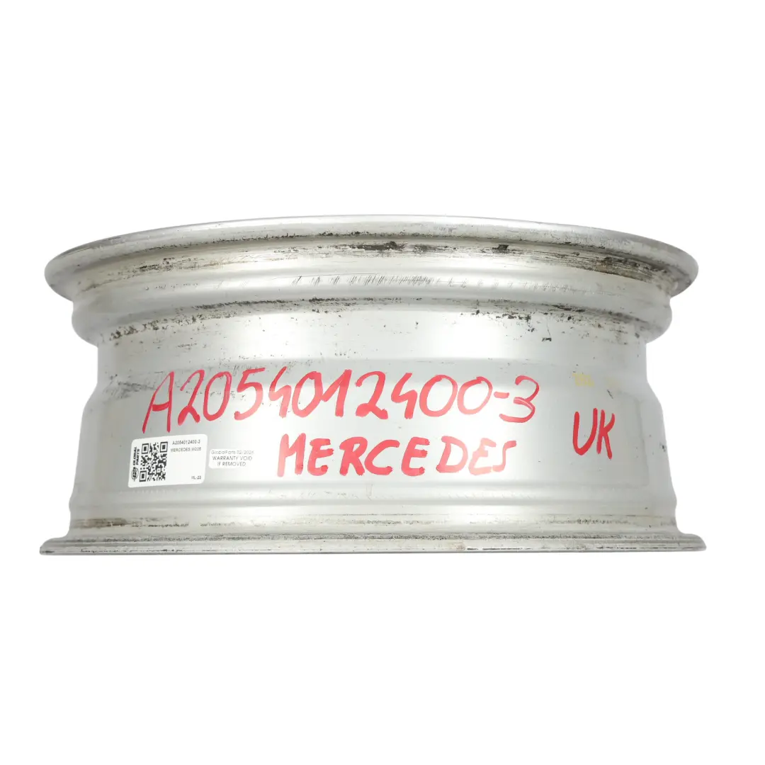 Alloy Wheel Rim 16'' 6,5J ET:38 10 Spoke to Mercedes W205 Silver with Part number A2054012400 Mercedes W205 Silver Alloy Wheel Rim 16'' 6,5J ET:38 10 Spoke - SKU A2054012400-3 - Part number A2054012400