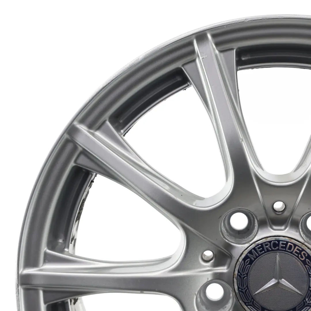 Alloy Wheel Rim 16'' 6,5J ET:38 10 Spoke to Mercedes W205 Silver with Part number A2054012400 Mercedes W205 Silver Alloy Wheel Rim 16'' 6,5J ET:38 10 Spoke - SKU A2054012400-3 - Part number A2054012400