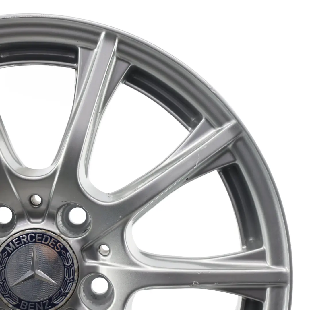 Mercedes W205 Silver Alloy Wheel Rim 16'' 6,5J ET:38 10 Spoke - SKU A2054012400-3 - Part number A2054012400
