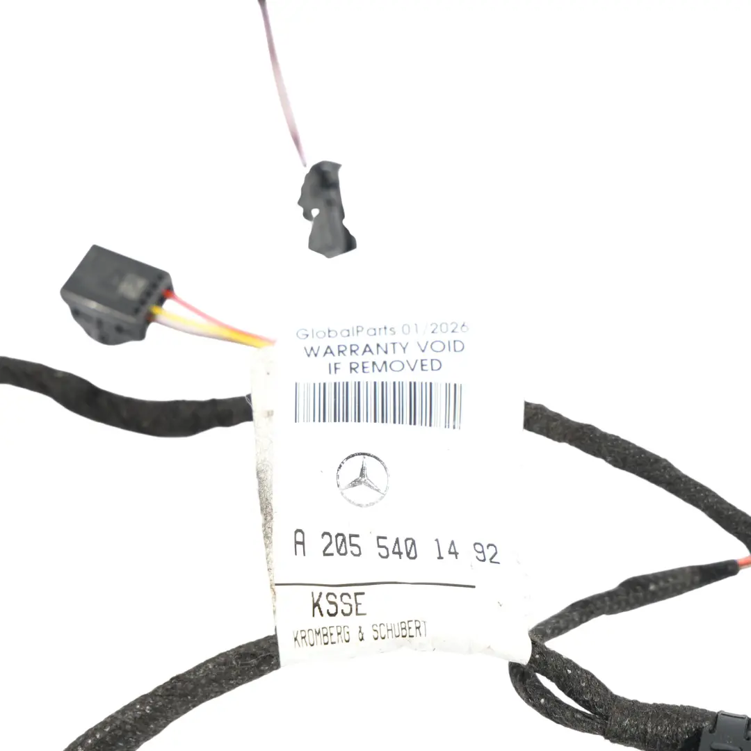 Mazo Cables Control Puerta Loom Front Left para Mercedes W205 con número de pieza A2055401492 Mercedes W205 Mazo Cables Control Puerta Loom Front Left - SKU A2055401492 - Número de pieza A2055401492