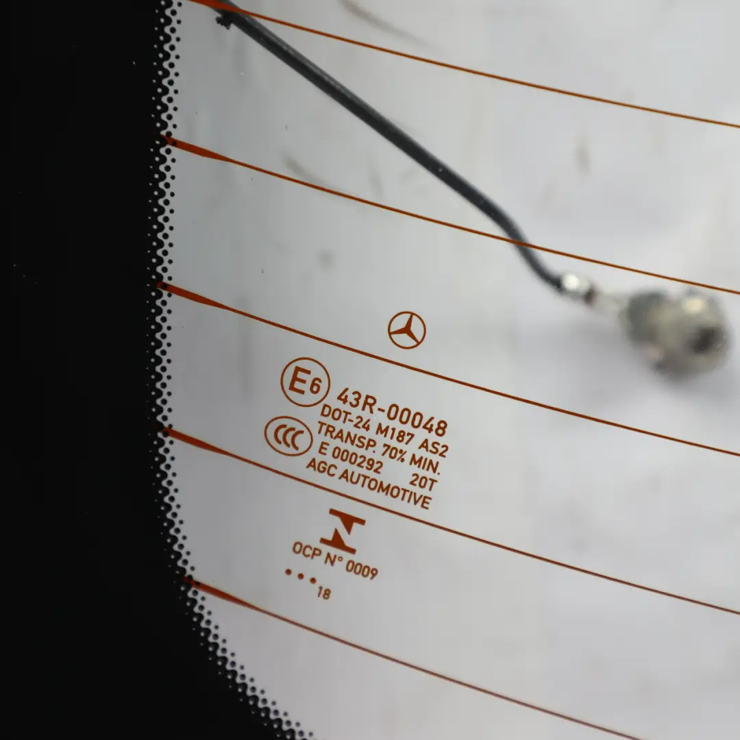 Mercedes W205 Saloon Rear Window Windshield Glass Glazing AS2 - SKU A2056707401 - Part number A2056707401