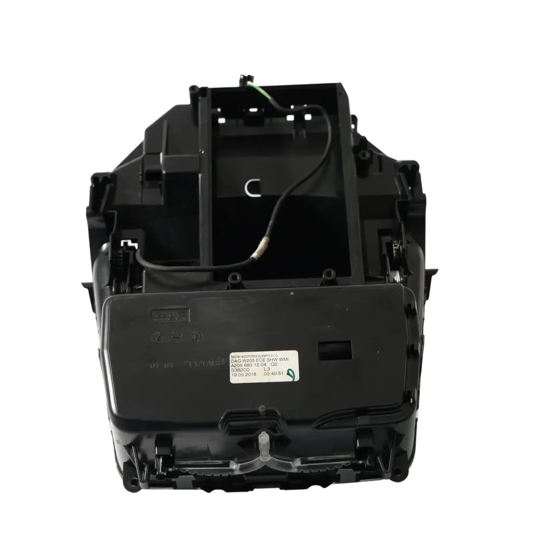 Console Centrale Interna Portaoggetti Nero Lucido per Mercedes W205 con numero di parte A2056801204 Mercedes W205 Console Centrale Interna Portaoggetti Nero Lucido - SKU A2056801204-3 - Numero di parte A2056801204