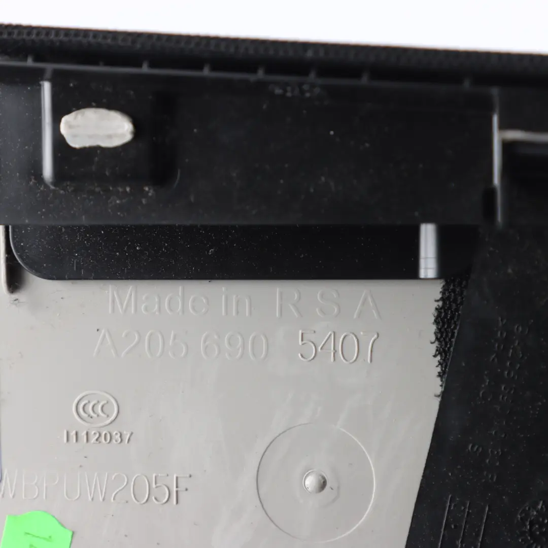 Pillar Trim Lining Cover Trim Upper Right O/S to Mercedes W205 B with Part number A2056905407 Mercedes W205 B Pillar Trim Lining Cover Trim Upper Right O/S - SKU A2056905407 - Part number A2056905407