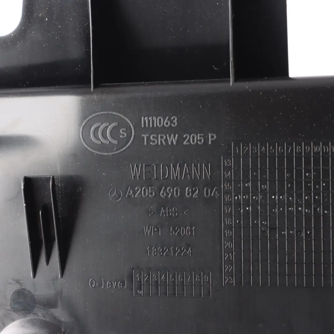 Loading Sill Trunk Cover Luggage Edge Trim Panel Black A2056908104 to Mercedes W205 with Part number A2056908204 Mercedes W205 Loading Sill Trunk Cover Luggage Edge Trim Panel Black A2056908104 - SKU A2056908204 - Part number A2056908204