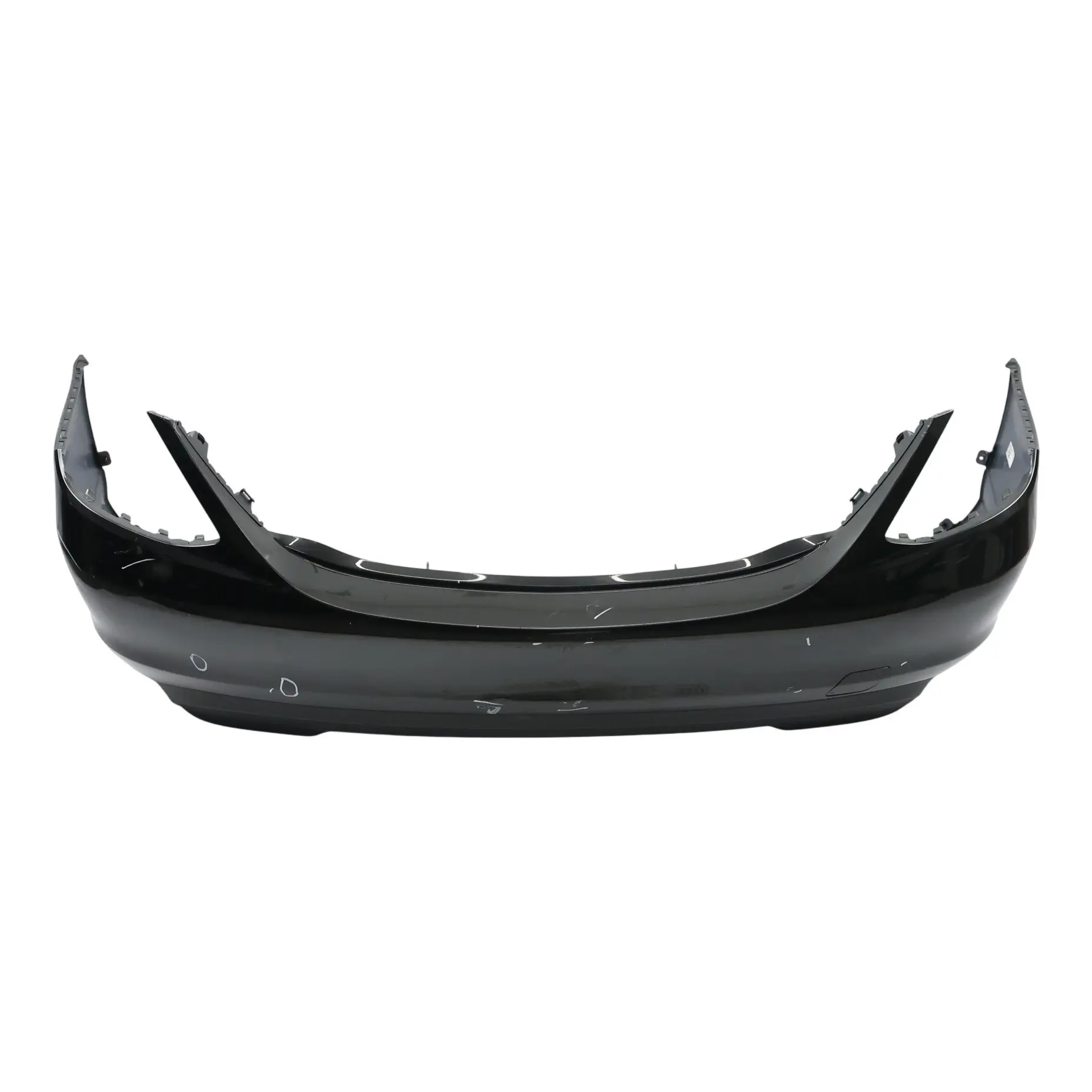 Mercedes W205 Bumper Rear Trim Panel Obsidian Black Metallic - 197