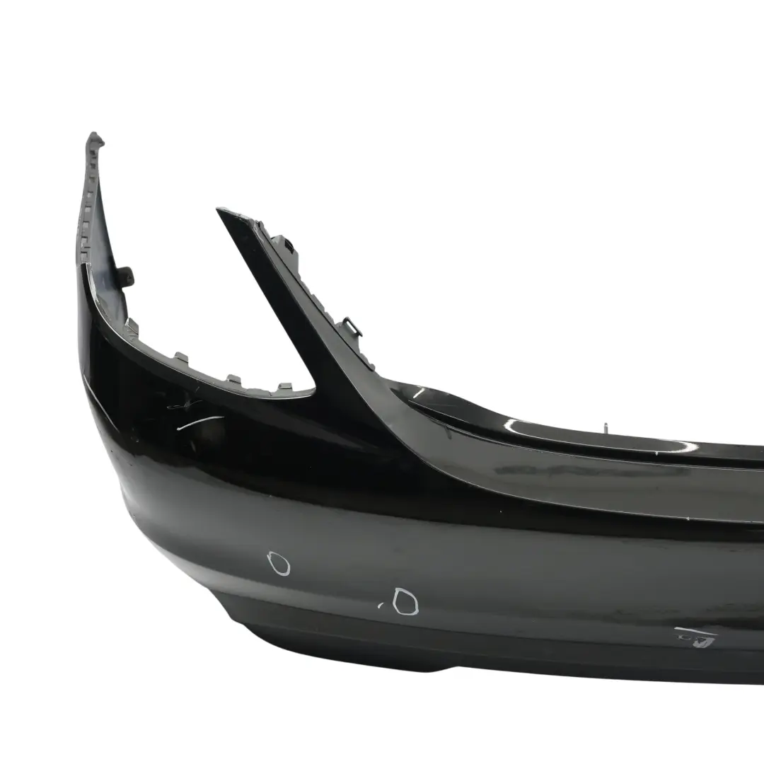 Bumper Rear Trim Panel Obsidian Black Metallic - 197 to Mercedes W205 with Part number A2058800347 Mercedes W205 Bumper Rear Trim Panel Obsidian Black Metallic - 197 - SKU A2058800347-OB - Part number A2058800347