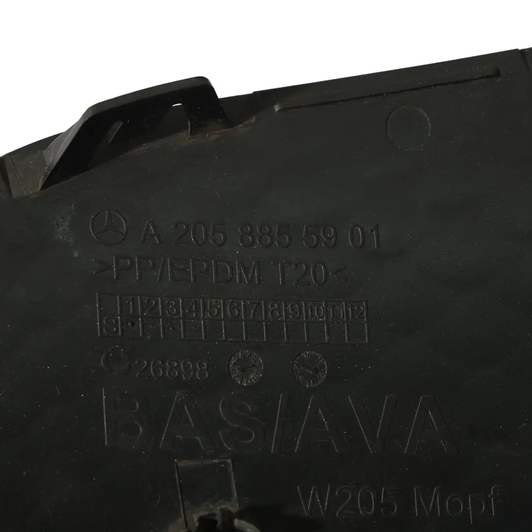 Mercedes W205 Osłona Kratka Zderzaka Lewy Przód - SKU A2058855901 - Numer Części A2058855901