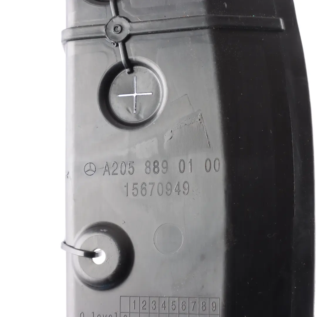 Front Wing Plastic Cover Front Left N/S to Mercedes W205 with Part number A2058890100 Mercedes W205 Front Wing Plastic Cover Front Left N/S - SKU A2058890100 - Part number A2058890100