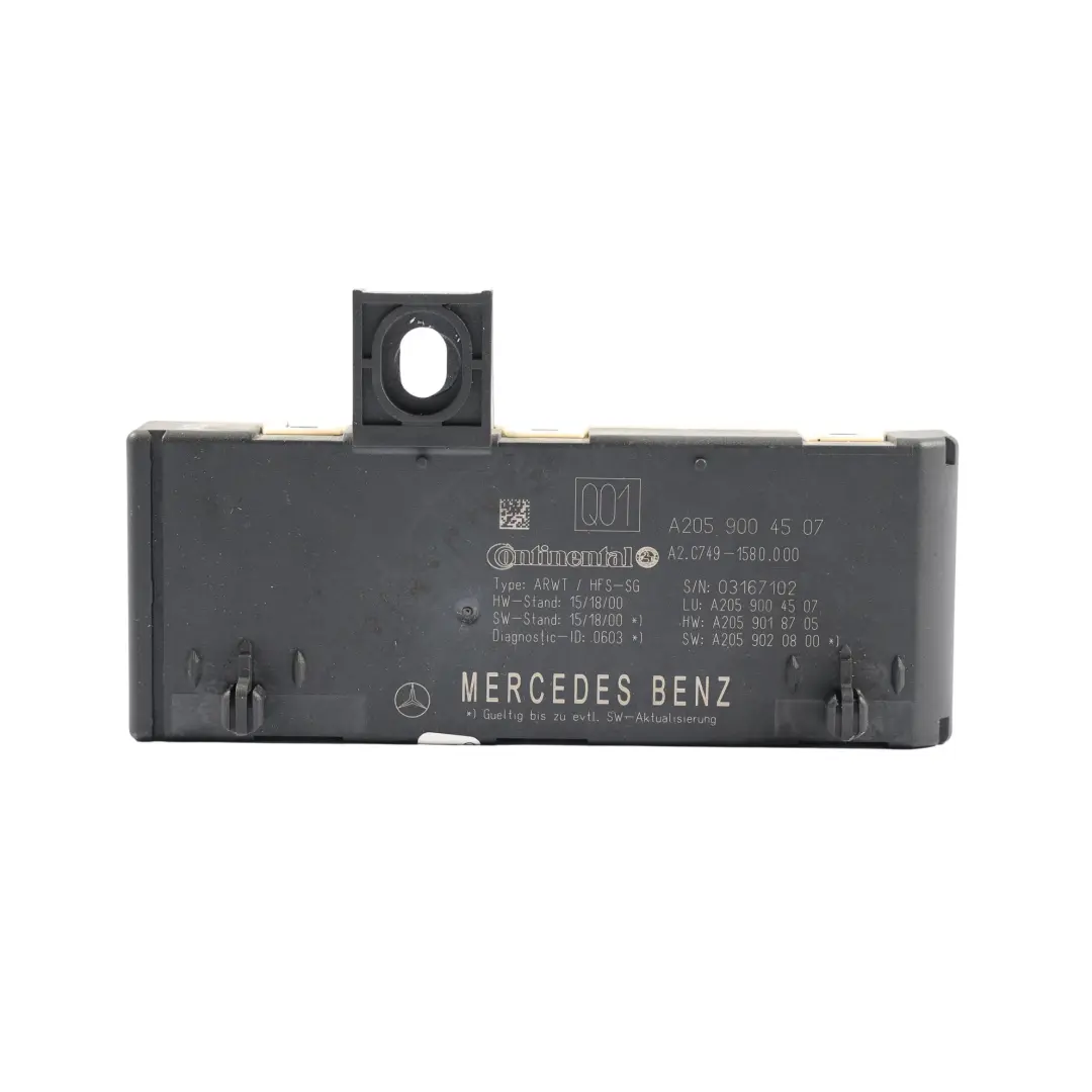 Heckklappe Kofferraumdeckel Modul Steuergerät für Mercedes GLC C253 mit Teilenummer A2059004507 Mercedes GLC C253 Heckklappe Kofferraumdeckel Modul Steuergerät - SKU A2059004507 - Teilenummer A2059004507