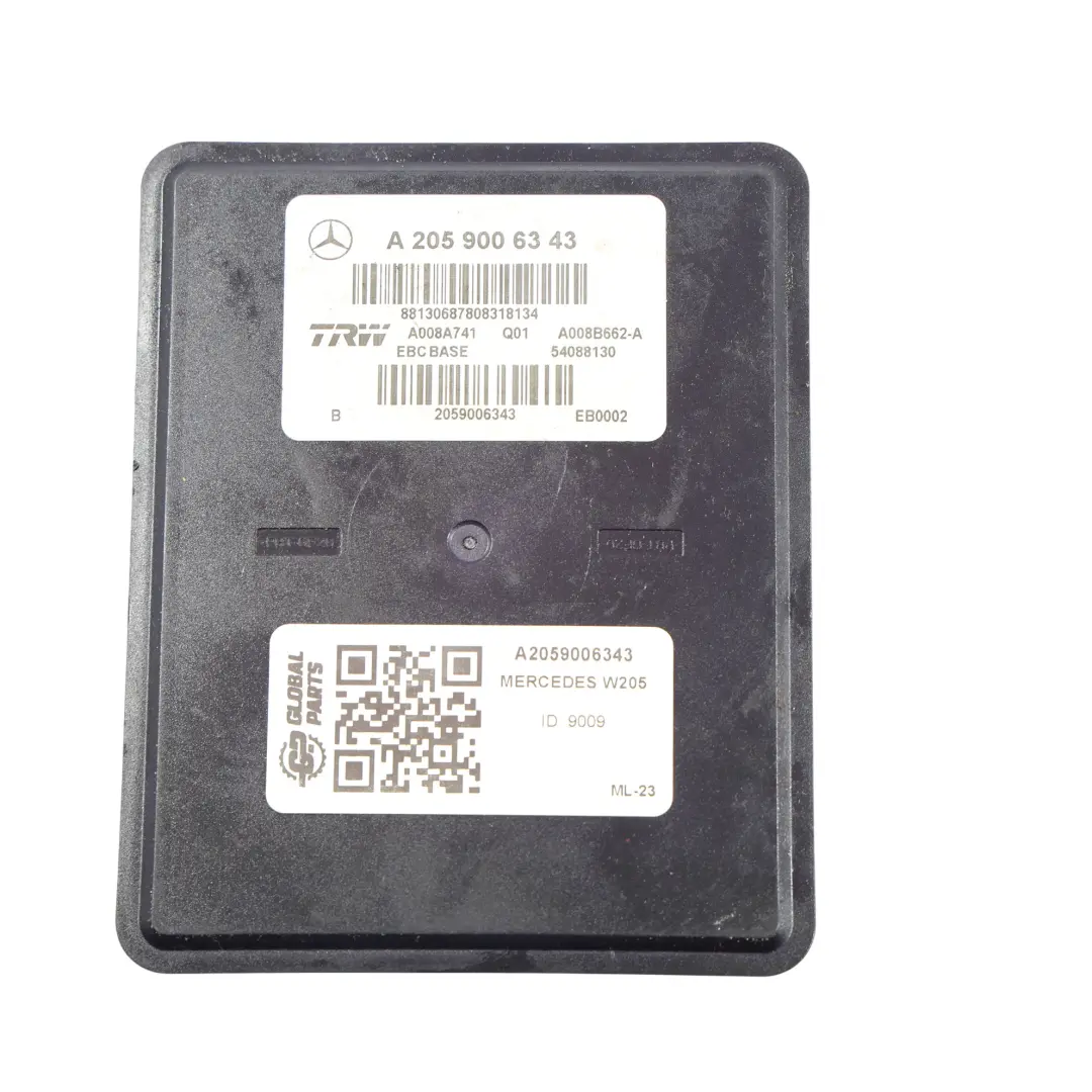 Unité Commande Module Pompe ABS ESP pour Mercedes W205 à propos du numéro de pièce A2059006343 Mercedes W205 Unité Commande Module Pompe ABS ESP - SKU A2059006343 - Numéro de pièce A2059006343