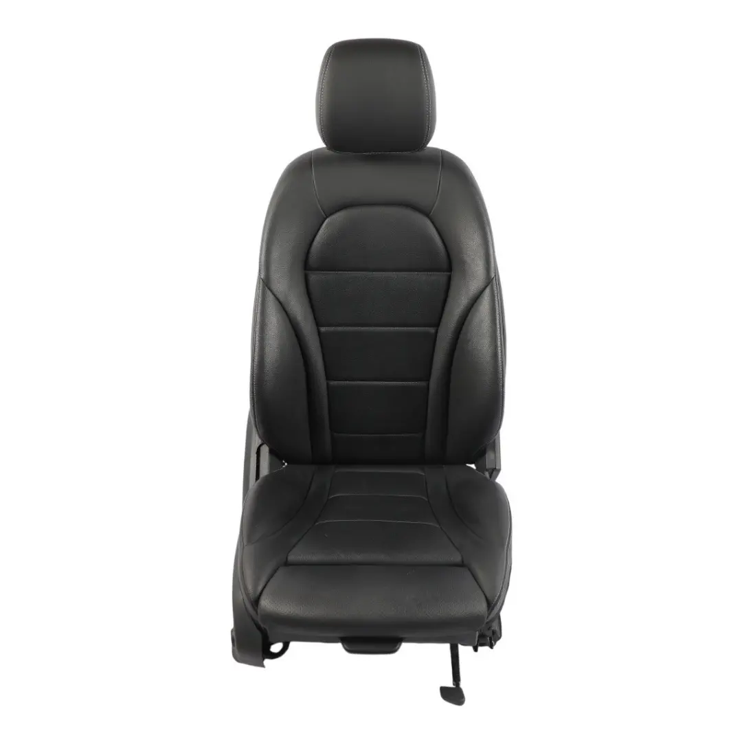 Asiento Delantero Derecho Cuero Negro Calefaccionado Memoria para Mercedes W205 con número de pieza A2059101147 Mercedes W205 Asiento Delantero Derecho Cuero Negro Calefaccionado Memoria - SKU A2059101147-5 - Número de pieza A2059101147