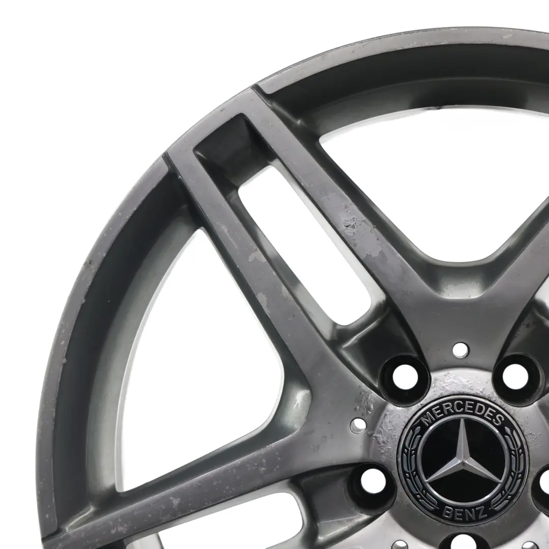 Alloy Rim 5-Double Spoke 18" ET:54 9J to Mercedes W212 AMG Rear Wheel with Part number A2124010400 Mercedes W212 AMG Rear Wheel Alloy Rim 5-Double Spoke 18" ET:54 9J - SKU A2124010400-2 - Part number A2124010400