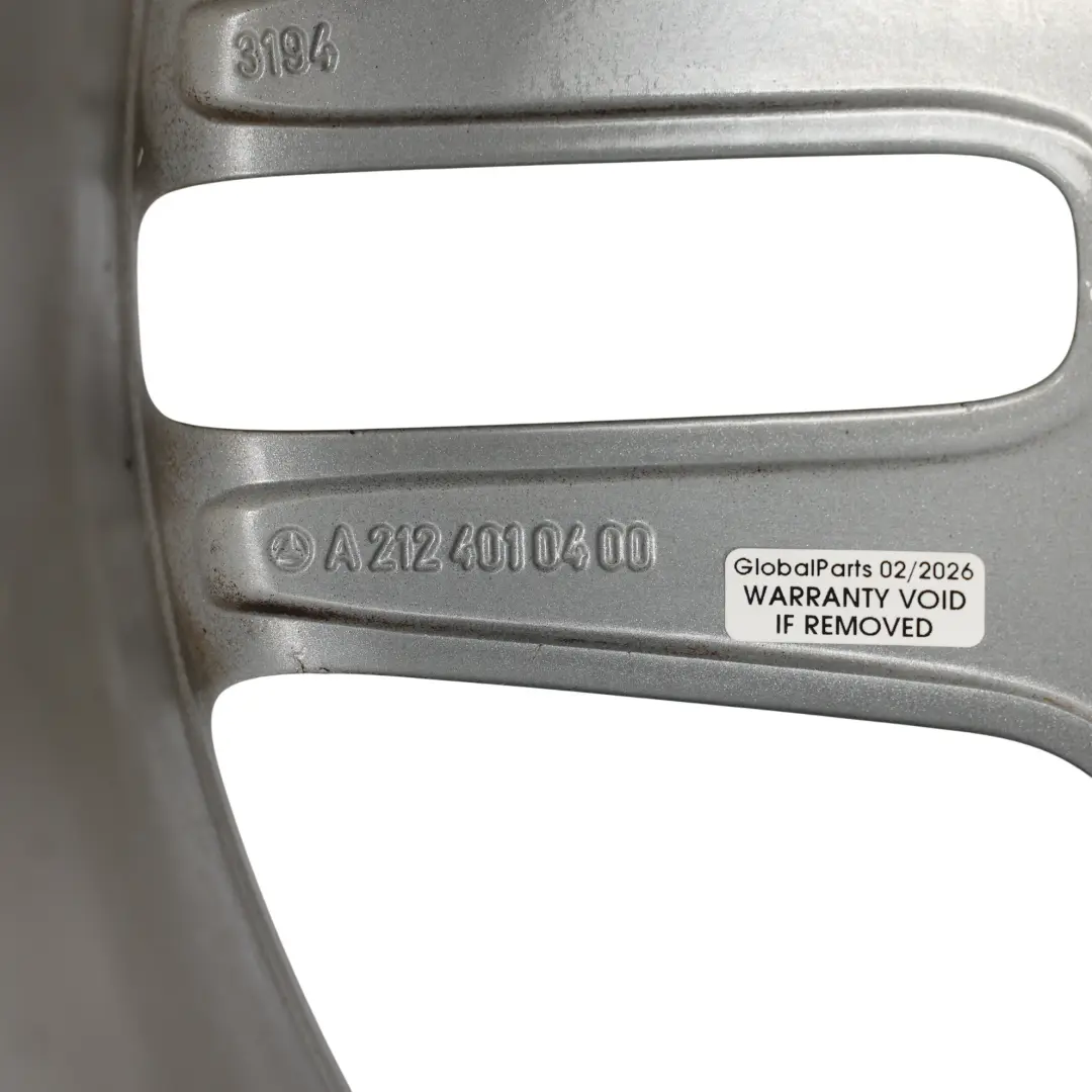 Hinterradfelge 5-Doppelspeiche 18" ET:54 9J für Mercedes W212 AMG mit Teilenummer A2124010400 Mercedes W212 AMG Hinterradfelge 5-Doppelspeiche 18" ET:54 9J - SKU A2124010400-4 - Teilenummer A2124010400