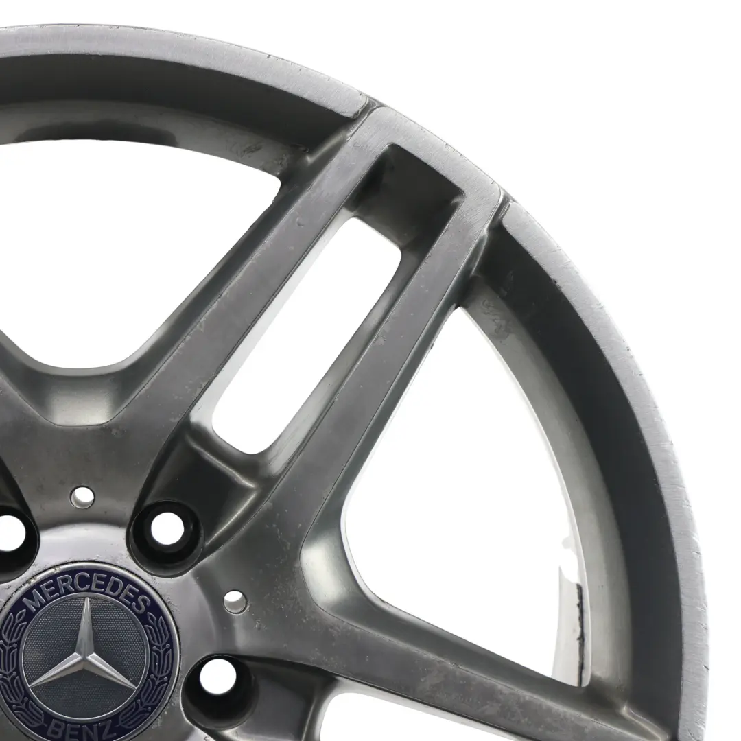 Mercedes W212 AMG Rear Wheel Alloy Rim 5-Double Spoke 18" ET:54 9J - SKU A2124010400-4 - Part number A2124010400
